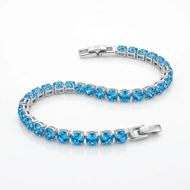 Matrix Blue Tennis Bracelet