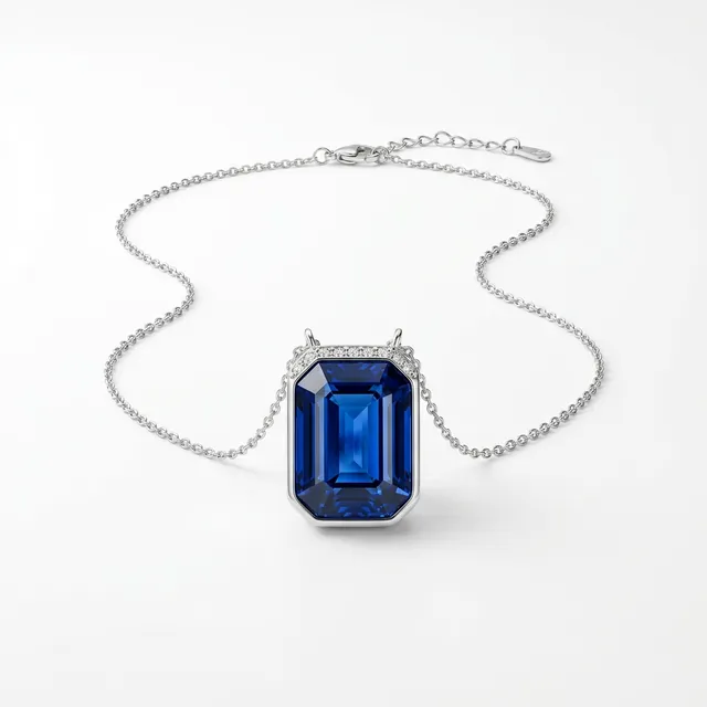 Fortune Sapphire Blue Pendant