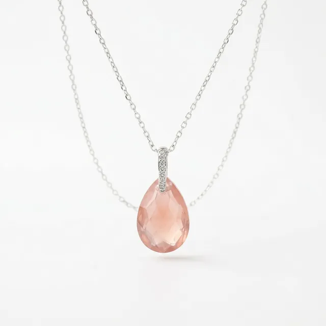 Fortune Rose Heart Pendant