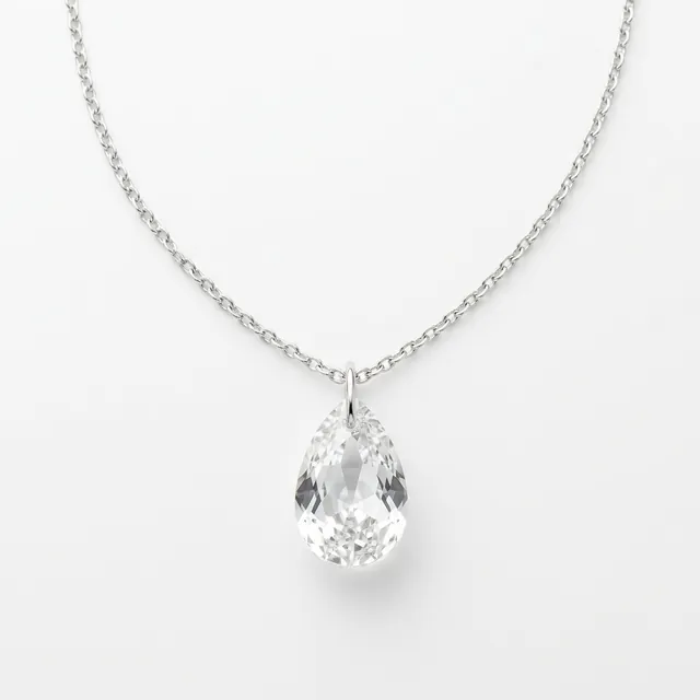 Fortune White Teardrop Pendant