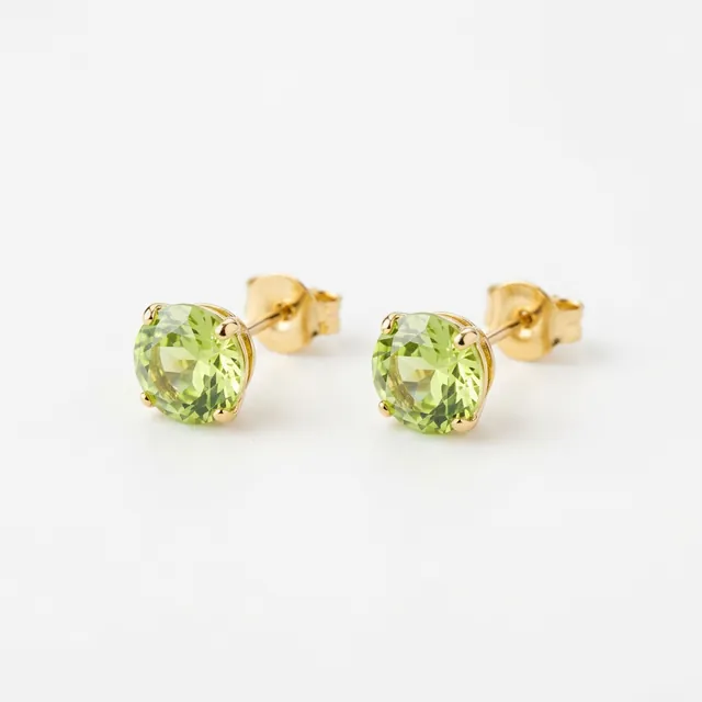Fortune Green Hoop Earrings