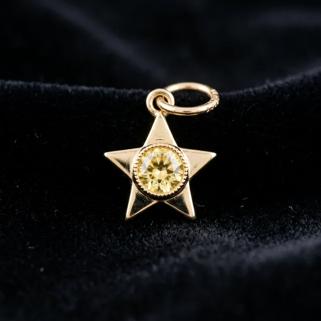 Fortune Yellow Star Charm