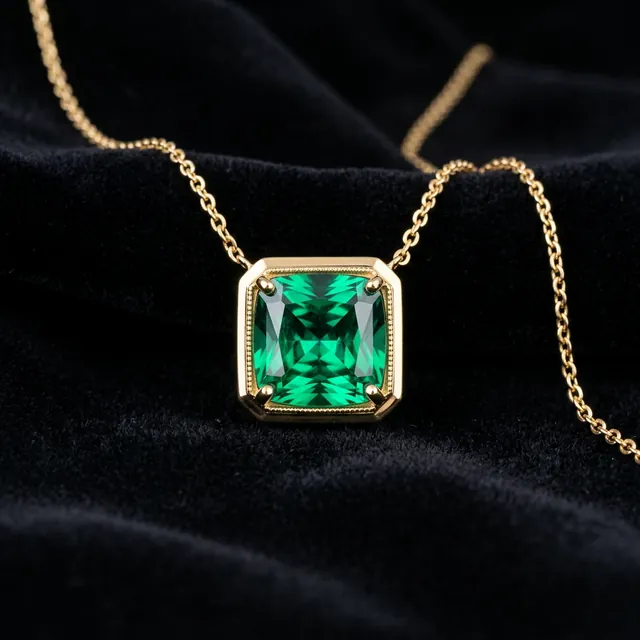 Fortune Emerald Pendant
