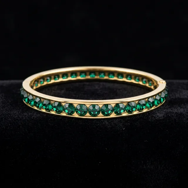 Fortune Emerald Bangle