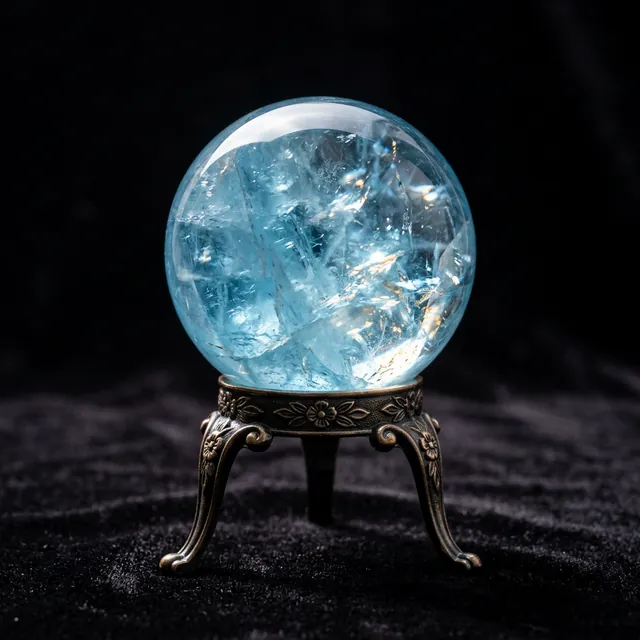 Fortune Aquamarine Sphere