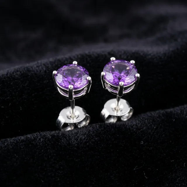 Fortune Amethyst Studs