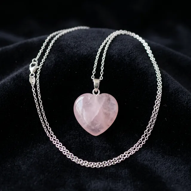 Fortune Rose Heart Necklace