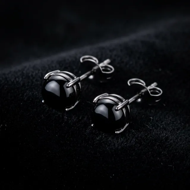 Fortune Black Onyx Studs