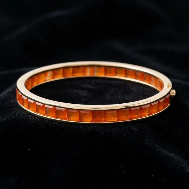 Fortune Orange Bangle