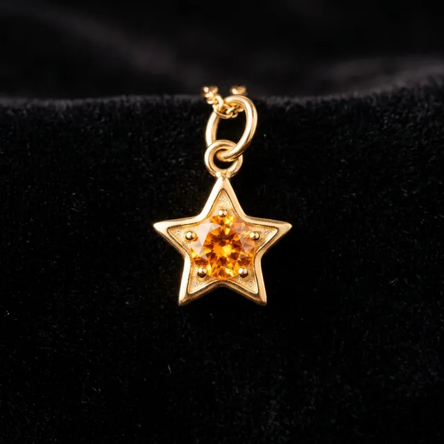 Fortune Orange Star Charm