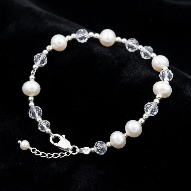 Fortune Pearl Crystal Bracelet
