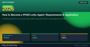 How to Become a PCSO Lotto Agent: Requirements & Application
