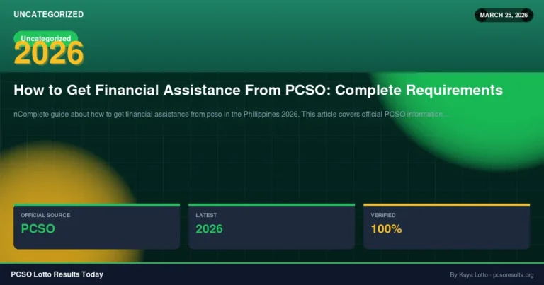 How to Get Financial Assistance From PCSO: Complete Requirements