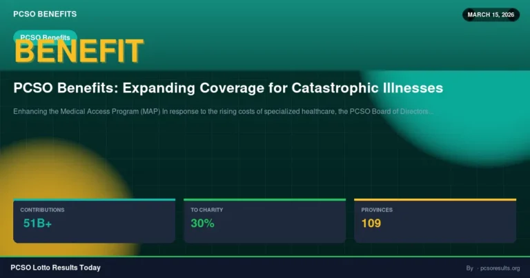 PCSO Benefits: Expanding Coverage for Catastrophic Illnesses