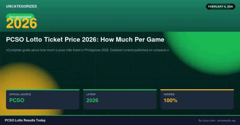 PCSO Lotto Ticket Price 2026: How Much Per Game — March 24, 2026 — PCSO Lotto Results Today